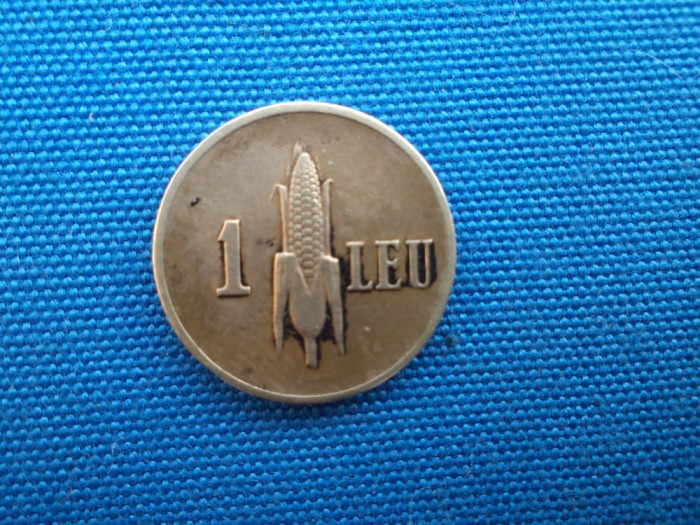 1 LEU 1941 / VARIANTA O DIN CUVANTUL ROMANIA INTRERUPT F RAR