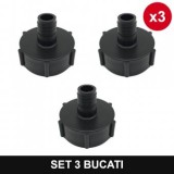 Set 3 bucati - Reductie bazin IBC 1000L S60X6X3/4" iesire furtun Topautochei&amp;#174;