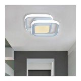 Cumpara ieftin Lustra LED 42W, patrate albe, lumina rece/calda/neutra