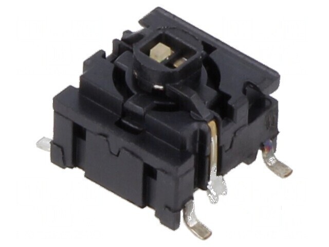Micro&icirc;ntrerupător TACT SPST-NO 0,05A/24VDC SMT cu LED