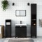 Gossi dulap de baie, negru, 58x33x60 cm, lemn prelucrat