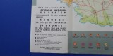 myh 12 - Harta turistica foarte veche - RSR - Romania - piesa de colectie