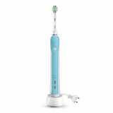 Periuta de dinti electrica Oral-B Pro 700 3D, Alb/Bleu