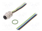 Conector M12 soclu PIN 5 mamă A-DeviceNet/CANopen IP67 LUMBERG AUTOMATION