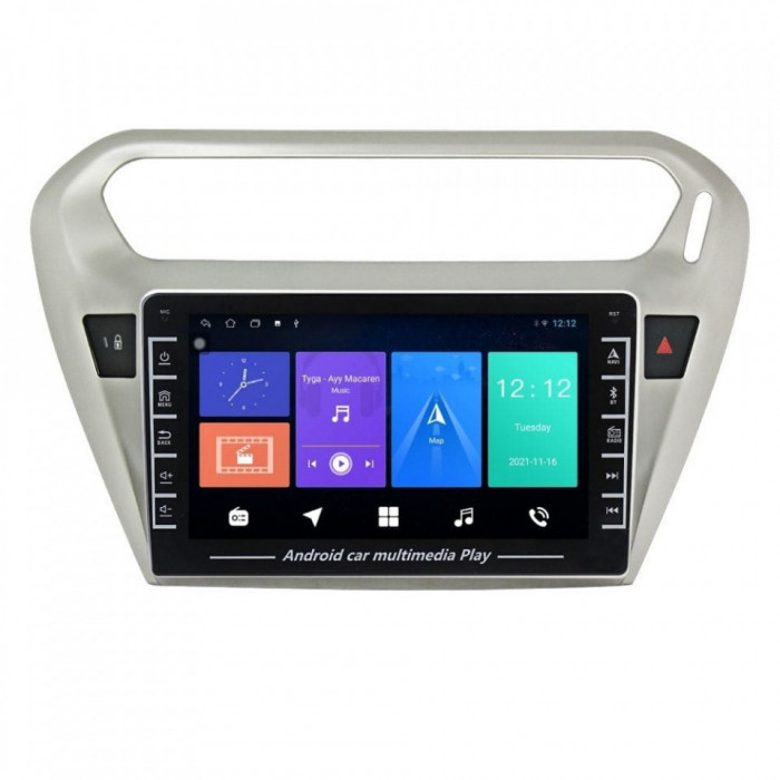 Navigatie dedicata cu Android Peugeot 301 dupa 2012, 1GB RAM, Radio GPS Dual