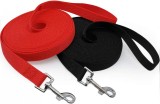 Set de 2 lese pentru caine MayPaw, nailon, rosu/negru, 9,1 m