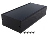 Carcasă aluminiu neagră TUF 80x160x42mm