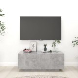 Gossi comoda tv, gri beton, 100x35x40 cm, lemn prelucrat