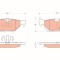 TRW GDB1626 COTEC set placute frana,frana disc