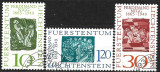 B0961 - Lichtenstein 1965 - Pictura 3v.stampilat,serie completa