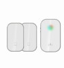 Sonerie fara fir si fara baterie 2 transmitatoare - comutator cinetic (2 butoane) si 1 receptor alb ( 1 sonerie) la priza , IP44