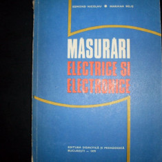 Masurari Electrice Si Electronice - E. Nicolau M. Belis ,551187