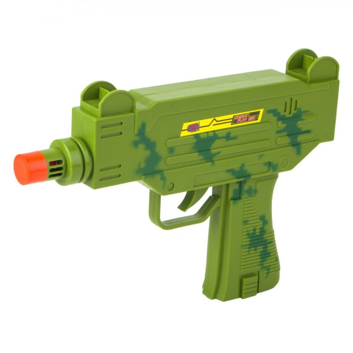 Arma militara cu sunete realiste de lupta, vibratii si lumini intermitente, pentru copii, ATS