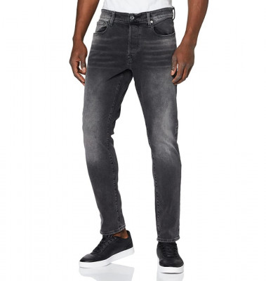 Blugi G-STAR RAW 3301 Slim Fit Jeans, Antic Charcoal, 27W / 26L NOI foto