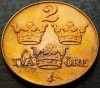 Moneda istorica 2 ORE - SUEDIA, anul 1950 * cod 2869 A - varianta bronz, Europa