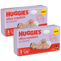 Scutece Huggies Ultra Comfort Jumbo 3, 4-9 kg, 112 buc