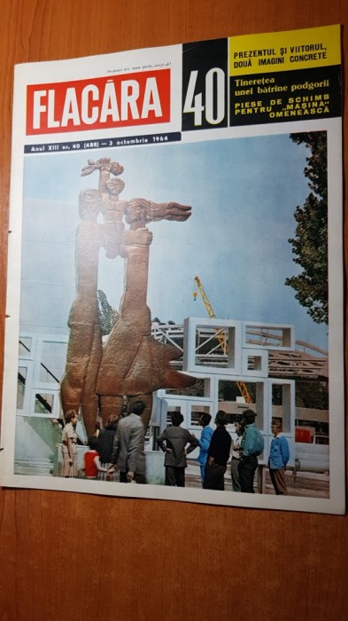 flacara 3 octombrie 1964-art. si foto podgoria de la husi,olimpiada de la tokyo