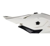 Cozoroc tip MX802 &ndash; casca off road MT Falcon solid A0 alb lucios