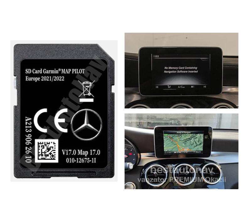 Card navigatie Mercedes-Benz Garmin C-Class W205 E W213 GLC Europa Romania  2022 | Okazii.ro