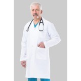 Halat medical pentru barbati alb - Dr. Rever Long - M