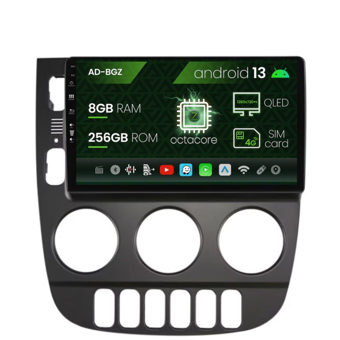 Navigatie Mercedes Benz ML W163 (1998-2005), Android 13, Z-Octacore 8GB RAM + 256GB ROM, 9 Inch - AD-BGZ9008+AD-BGRKIT405V3