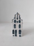 Miniatura sticluta de portelan in forma de casuta olandeza KLM Bols Delft Blue - No.22, 35ml, sigilata, cu continutul original