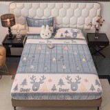 Cumpara ieftin Husa de Pat Cocolino cu Elastic + 2 Fete de Perna - JO784 Model Leopard