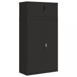Cumpara ieftin Fiset, negru, 90x40x180 cm, otel