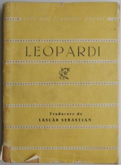 Versuri &ndash; Leopardi