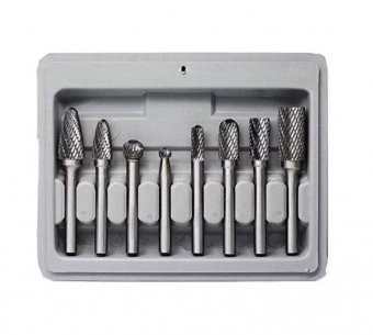 Freze carbura metal profesionale ,freze carbura dublu taiere ,set 8 piese foto