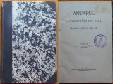 Prof. Calugareanu , Anuarul Universitatii din Cluj , anul scolar 1921 - 22 ,1923