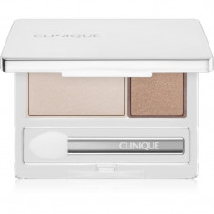 Clinique All About Shadow™ Duo Relaunch duo fard ochi culoare Ivory Bisque/Bronze Satin - Shimmer 1,7 g
