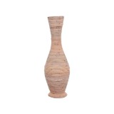 Cumpara ieftin Vaza decorativa Uala mat in nuanta naturala antica 25x25x70 cm