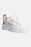 Puma sneakers din piele Mayze Mix Wns culoarea alb