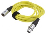 Cablu XLR 3m Galben 3Pin Masculin-Feminin