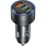 Incarcator auto Vision Touch VCA30W01G, Incarcare rapida (PD), Negru