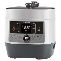 Multicooker Sencor, 1000 W, 14 programe, bol 5.5 l, 3 trepte presiune, accesorii incluse