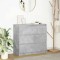 vidaXL Bufetă Gri Beton 80x35x76 cm Lemn prelucrat