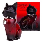 Apa de Parfum Femei Accentra Gattina Rubin, 75ml - Floral, Citric, Ambră, Vanilie - Sticla Pisică Ediție Specială