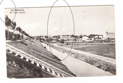 CP Techirghiol - Pe maul lacului, RPR, circulata 1963, stare buna foto
