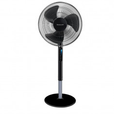 Ventilator cu picior Honeywell Quiet Set, 120 cm, 40 m3/min, 5 viteze, timer, zgomot redus, Negru foto