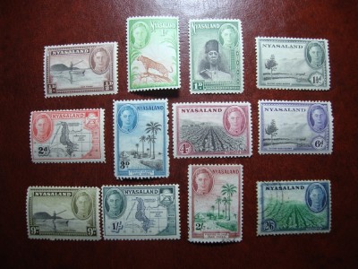 NYASALAND 1945 GEORGE VI MAJ MH foto
