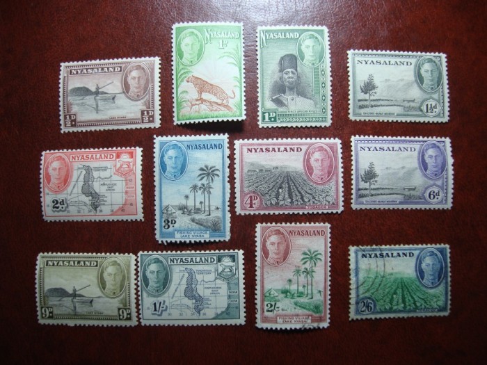 NYASALAND 1945 GEORGE VI MAJ MH