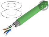 Cablu de rețea ETHERLINE&reg; Cat.6a S/FTP FRNC 4x2x23AWG