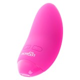Vibrator Iepuras Moressa Blossom Pink, 6 Vibratii, 3 Intensitati, USB, Silicon Medical, Silentios