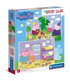 PUZZLE CARTON 2X20 PIESE PEPPA PIG