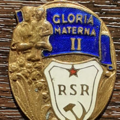 MEDALIE ROMANIA - ORDINUL GLORIA MATERNA CLS. II, RSR, DOAR PARTE INFERIOARA