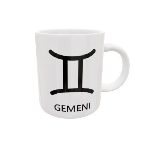Cana alba personalizata &quot;Zodia Gemeni&quot;, INOVATIX&reg;. 330ml