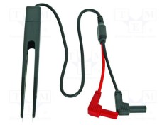 Pensetă de măsură VELLEMAN 24V 1A cu izolaţie 0,4m roşu-negru