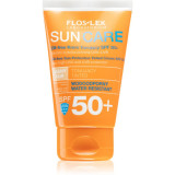 FlosLek Laboratorium Sun Care Derma crema protectoare cu efect de tonifiere pentru ten gras și mixt SPF 50+ 50 ml